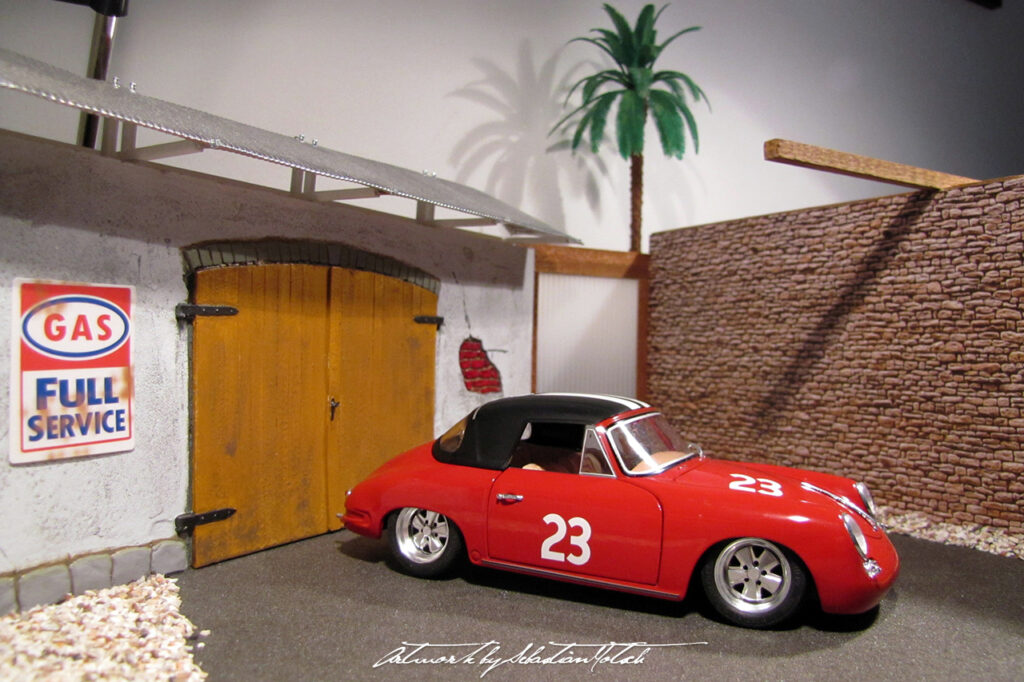 Porsche 356 Super 90 Café Racer Scale Model by Sebastian Motsch