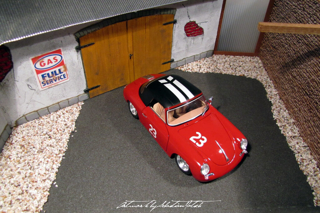 Porsche 356 Super 90 Café Racer Scale Model by Sebastian Motsch