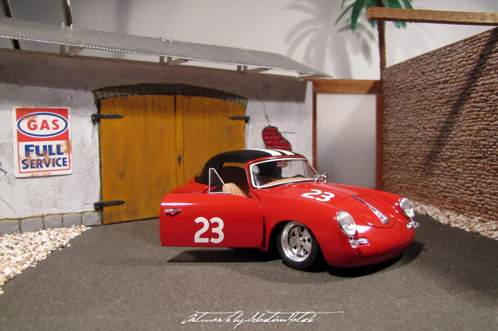 Porsche 356 Super 90 Café Racer Scale Model by Sebastian Motsch