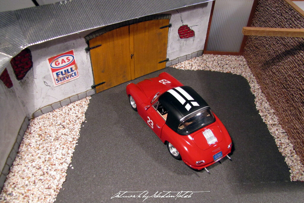 Porsche 356 Super 90 Café Racer Scale Model by Sebastian Motsch