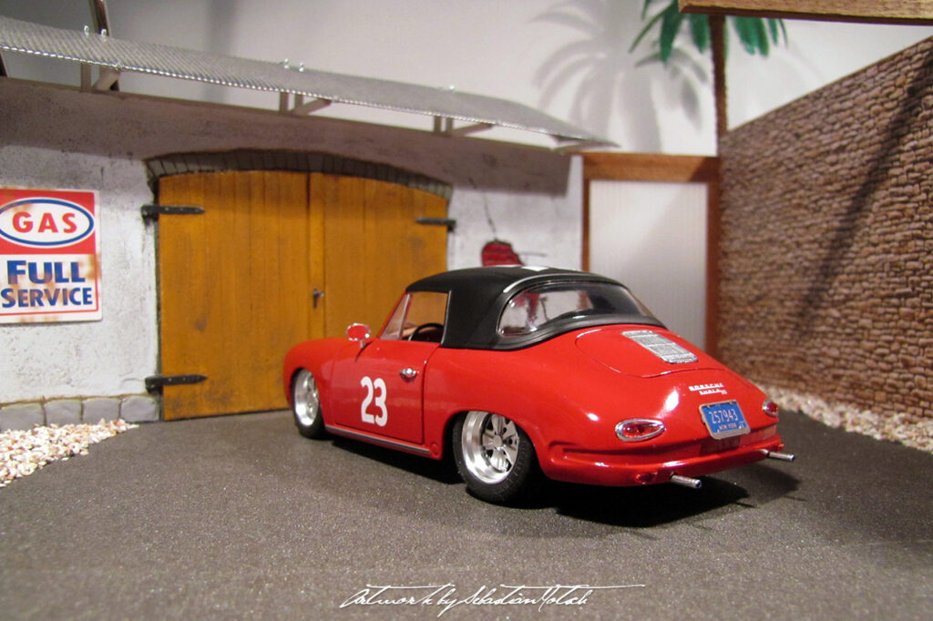 Porsche 356 Super 90 Café Racer Scale Model by Sebastian Motsch