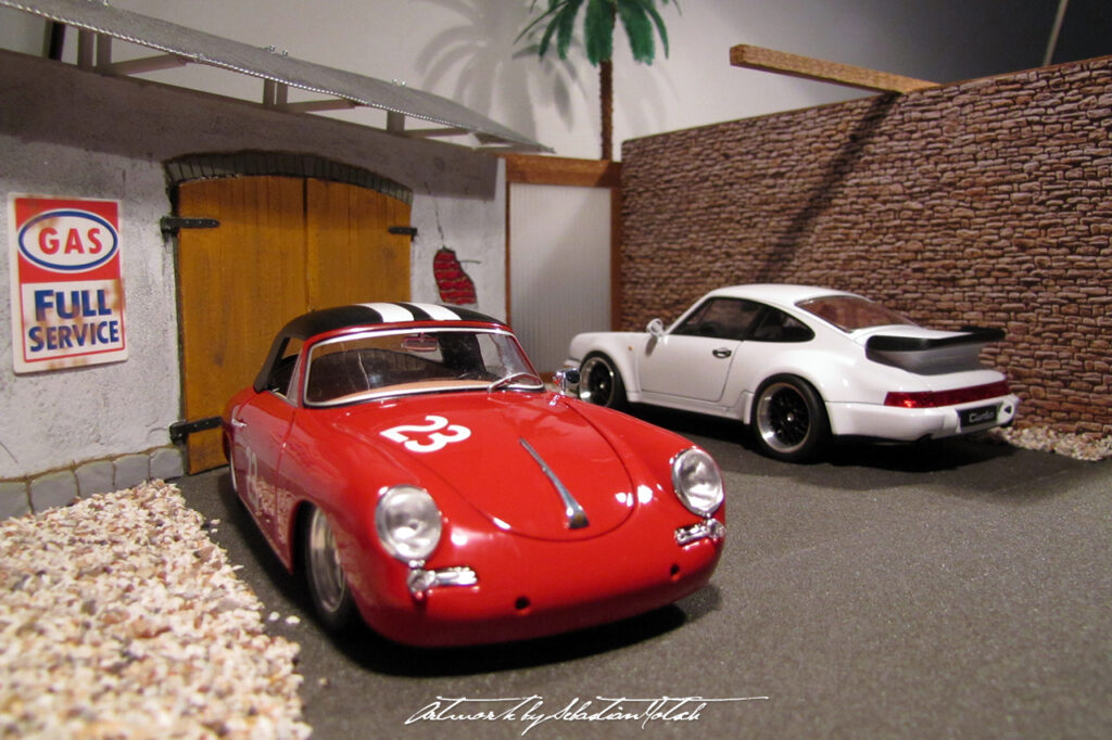 Porsche 356 Super 90 Café Racer Scale Model by Sebastian Motsch