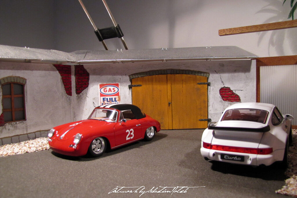 Porsche 356 Super 90 Café Racer Scale Model by Sebastian Motsch