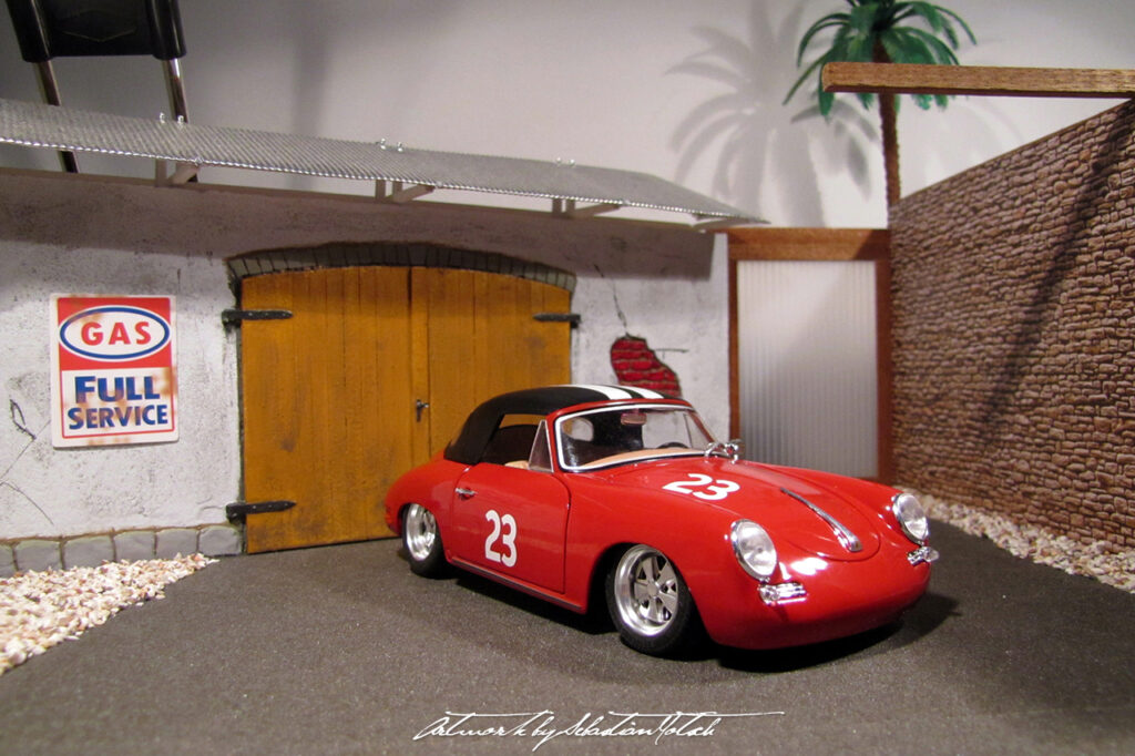 Porsche 356 Super 90 Café Racer Scale Model by Sebastian Motsch