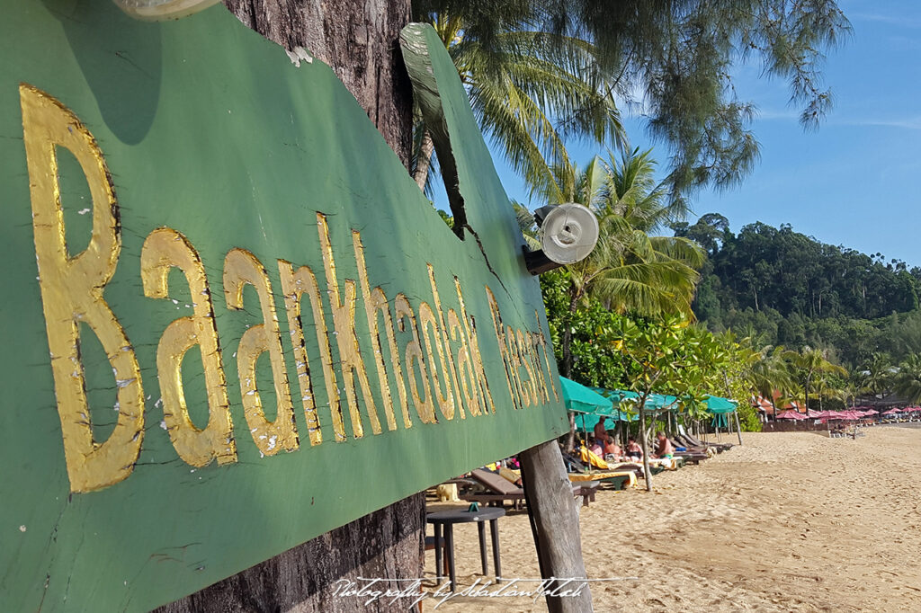 Thailand Baankhaolak Resort Beach Sign Photo by Sebastian Motsch