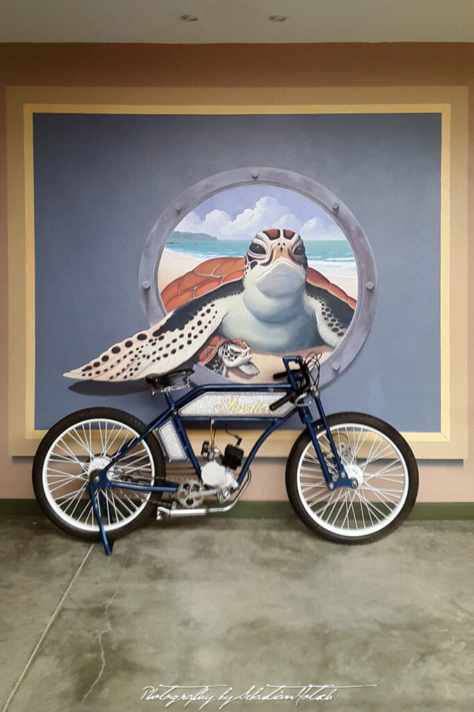 Thailand Khao Lak Motorcycle and Turtle Mural by Sebastian Motsch