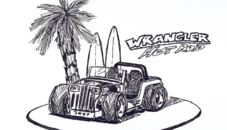 Jeep Wrangler YJ Hot Rod | Artwork by Sebastian Motsch (2013)