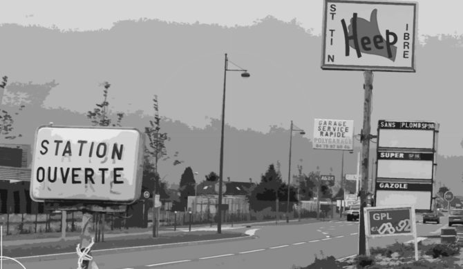 Station Service Ouverte France | Drive-by Snapshots by Sebastian Motsch (2013)