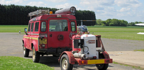 Land Rover Defender LWB Airfield Fire Engine UK Drive-by Snapshot by Sebastian Motsch