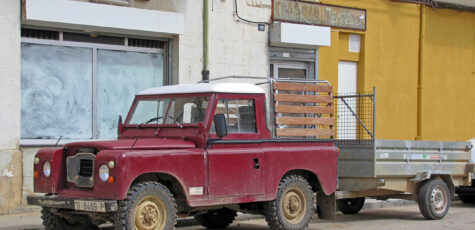 Land Rover Santana 90 SWB Pick-up Spain Burgos Drive-by Snapshot by Sebastian Motsch