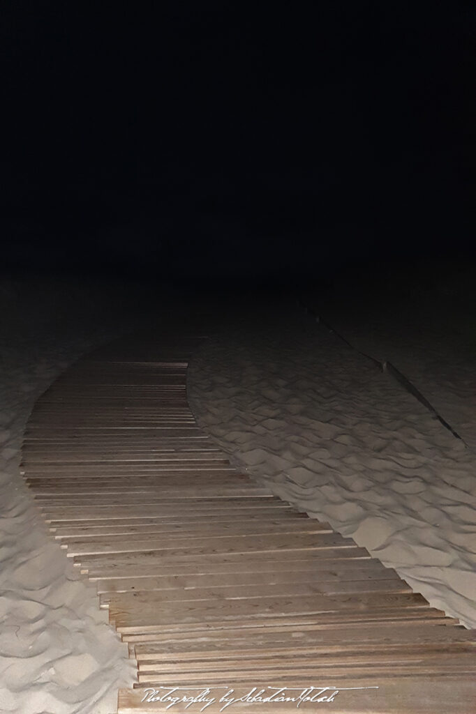 Dune Walk at night Cap Homy Plage France by Sebastian Motsch