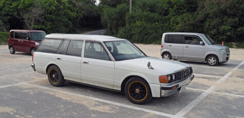 Toyota Crown S130 Wagon at Yonaha Maehama Beach Drive-by Snapshots by Sebastian Motsch