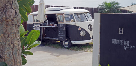 Volkswagen T1 Camper Food Truck at Painagama Beach Miyako-jima by Sebastian Motsch