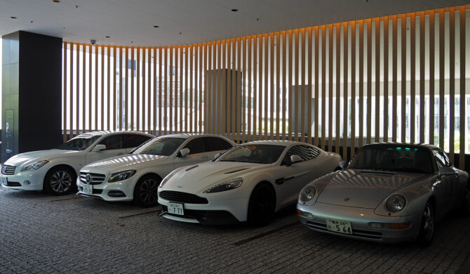 Cars parked at Capitol Hotel Tokyu Drive-by Snapshots by Sebastian Motsch