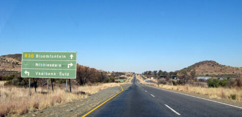 South Africa Johannesburg to Bloemfontein R30 Road Sign Photo by Sebastian Motsch