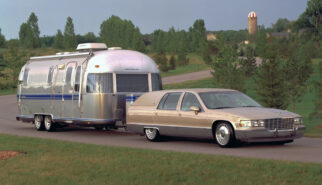 Cadillac Fleetwood Brougham Panel Van Airstream Photoshop by Sebastian Motsch