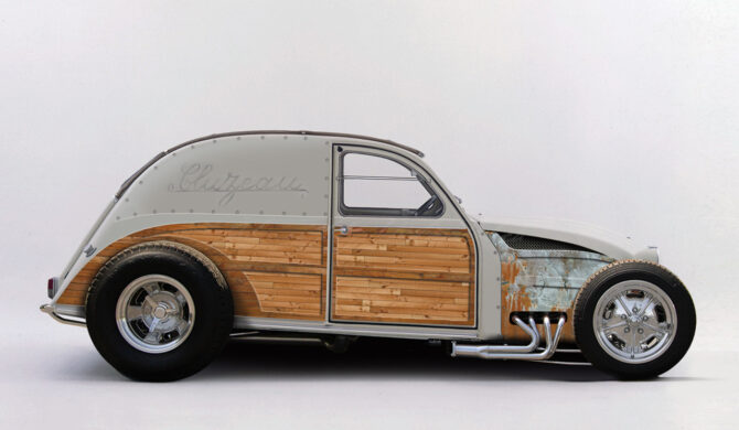 Citroen 2CV Hot Rod V8 Photoshop by Sebastian Motsch