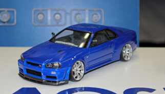 Nissan Skyline GT-R34 Bayside Blue Scalemodel by Sebastian Motsch