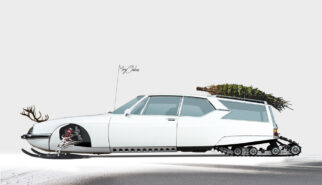 Citroen SM Shooting Brake Christmas 2024 Photoshop by Sebastian Motsch