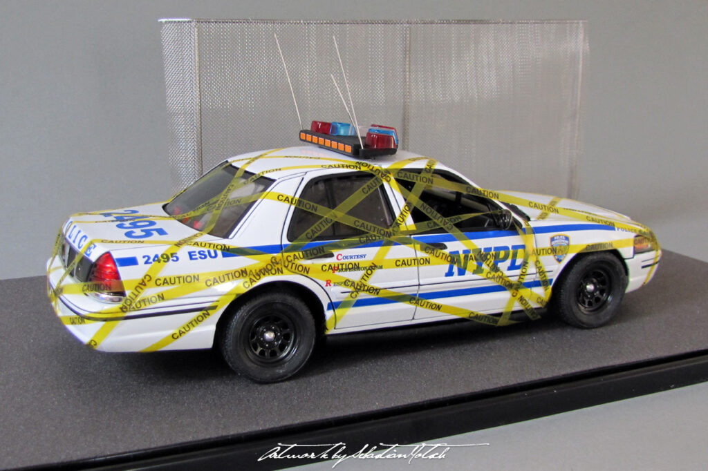 Ford Crown Victoria NYPD Scale Model by Sebastian Motsch