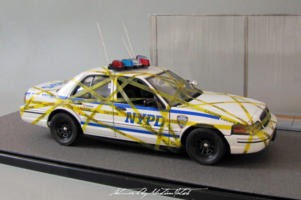 Ford Crown Victoria NYPD Scale Model by Sebastian Motsch