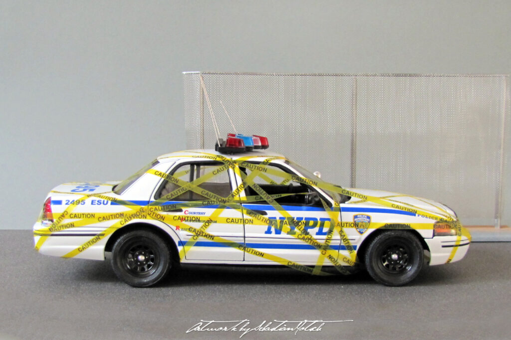 Ford Crown Victoria NYPD Scale Model by Sebastian Motsch