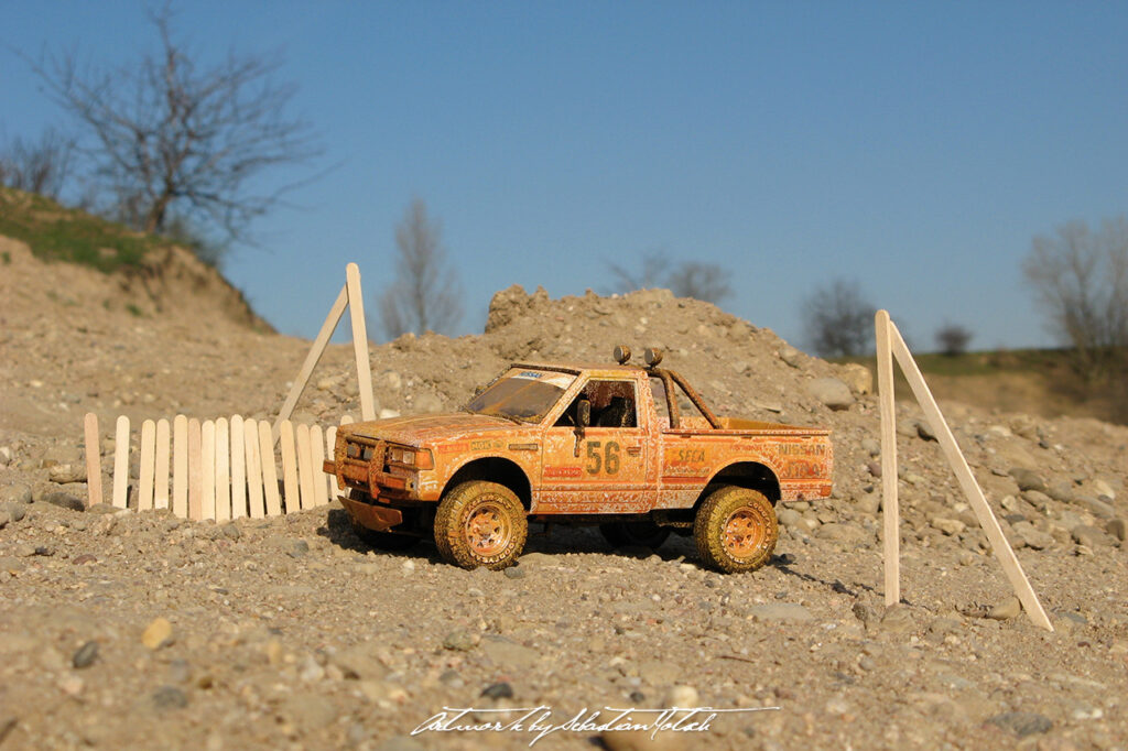 Nissan Datsun Hardbody 4x4 Scale Model by Sebastian Motsch