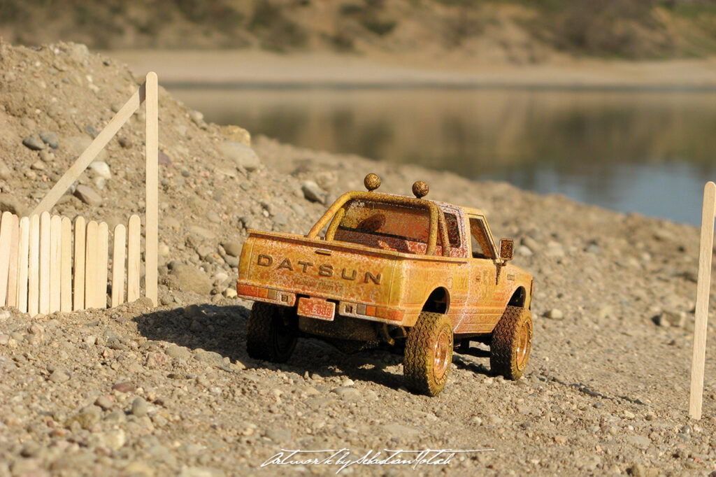 Nissan Datsun Hardbody 4x4 Scale Model by Sebastian Motsch