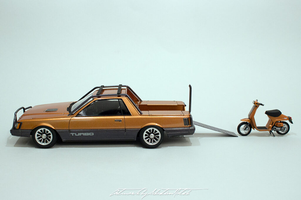 Nissan Leopard TR-X UTE Scale Model by Sebastian Motsch